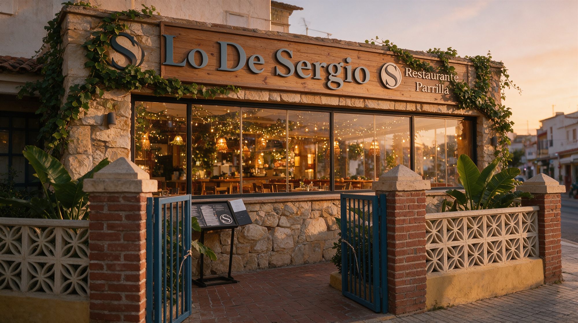 Fachada del Restaurante Lo de Sergio, parrilla argentina en Rincón de la Victoria